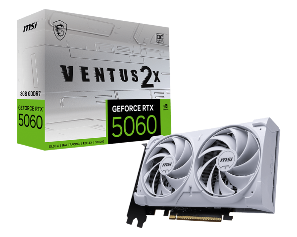MSI Ventus GeForce RTX 5060 Graphics Card RTX 5060 8G VENTUS 2X OC
